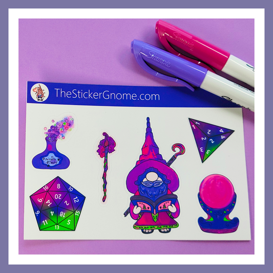 RPG Sticker Gnomes - The Wizard is First
